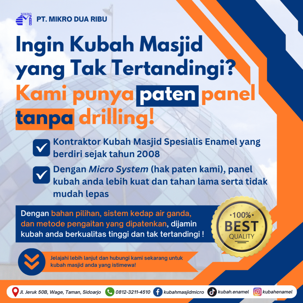 Mengatasi Masalah Kubah Masjid di Aceh: Solusi Kontraktor dengan Teknologi Tahan Gempa & Anti Bocor Terbukti